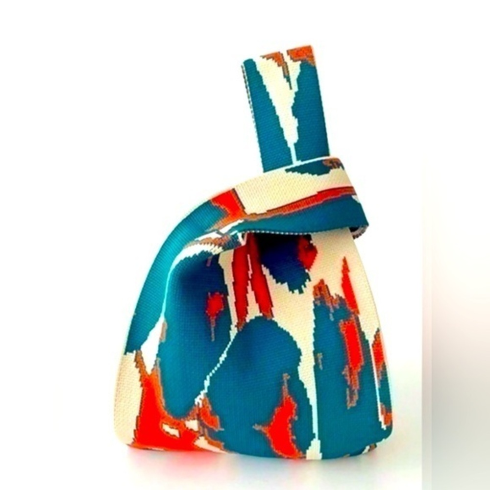 ✨NEW✨ Abstract Patterned mini wrist wristlet tote 👜 Bag